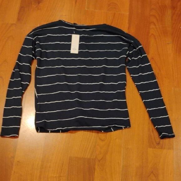 Navy Striped Women's Top - Picture 4 of 4